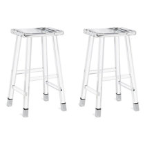 Backless acrylic counter stools hot sale